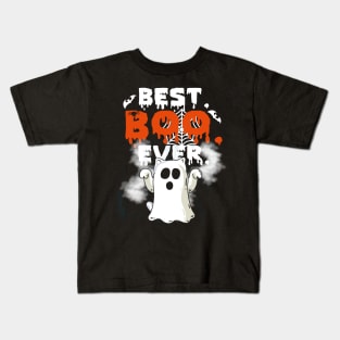 Funny Cat Best Boo Ever Halloween Costume Kids T-Shirt